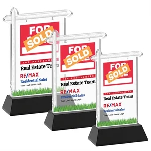 Real Estate VividPrint™ Award on Hartford Base - Black