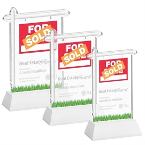 Real Estate Award on Hartford Base - White