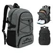 Durable Basketball Daily Backpack W/Ball & Shoes Compartment | https://www.bestnamebadges.com