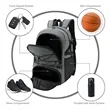 Durable Basketball Daily Backpack W/Ball & Shoes Compartment | https://www.bestnamebadges.com