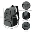 Durable Basketball Daily Backpack W/Ball & Shoes Compartment | https://www.bestnamebadges.com