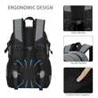 Durable Basketball Daily Backpack W/Ball & Shoes Compartment | https://www.bestnamebadges.com