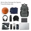 Durable Basketball Daily Backpack W/Ball & Shoes Compartment | https://www.bestnamebadges.com