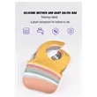 Silicone Tray Bib Waterproof Adjustable Baby Feeding | https://www.bestnamebadges.com