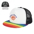 Rainbow Trucker Cap | https://www.bestnamebadges.com