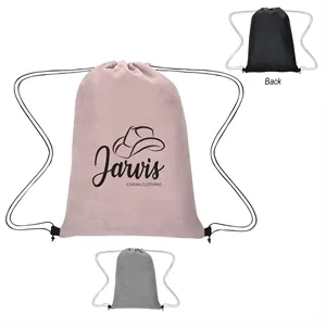 Posh-Herringbone-Drawstring-Bag