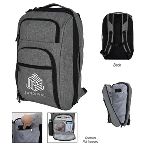 Heathered RFID Laptop Backpack & Briefcase | https://www.bestnamebadges.com