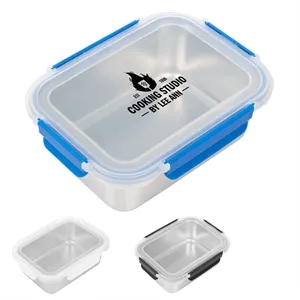 Microwavable Stainless Steel Food Container | https://www.bestnamebadges.com