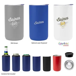 12 Oz. 4-In-1 Double Walled Can Cooler | https://www.bestnamebadges.com