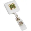Square Retractable Badge Holder | https://www.bestnamebadges.com