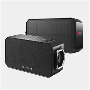 Solgaard® Recycled Waterproof Solarbank Boombox w/ Carabiner