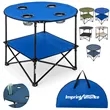 Portable Folding Round Camping Table | https://www.bestnamebadges.com