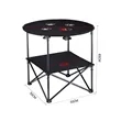 Portable Folding Round Camping Table | https://www.bestnamebadges.com