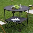 Portable Folding Round Camping Table | https://www.bestnamebadges.com