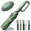 41" Portable Ring Handle Automatic Folding Umbrella | https://www.bestnamebadges.com