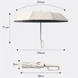 41" Portable Ring Handle Automatic Folding Umbrella | https://www.bestnamebadges.com