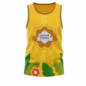 Unisex Sublimation Tank Top Jersey Style Interlock 180GSM