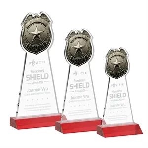 Police Badge Award - Red