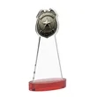 Police Badge Award on Alberton Base - Red | https://www.bestnamebadges.com