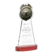 Police Badge Award on Alberton Base - Red | https://www.bestnamebadges.com