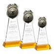 Police Badge Award on Hartford Base - Amber | https://www.bestnamebadges.com