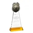 Police Badge Award on Hartford Base - Amber | https://www.bestnamebadges.com