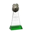 Police Badge Award on Hartford Base - Green | https://www.bestnamebadges.com