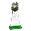 Police Badge Award on Hartford Base - Green | https://www.bestnamebadges.com