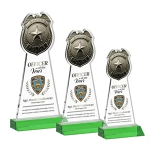 Police Badge VividPrint™ Award - Green