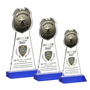 Police Badge VividPrint™ Award - Blue