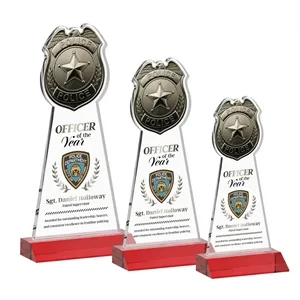Police Badge VividPrint™ Award - Red