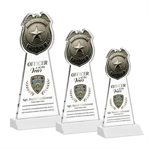 Police Badge VividPrint™ Award - White