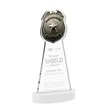Police Badge Award on Alberton Base - White | https://www.bestnamebadges.com
