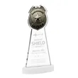 Police Badge Award on Alberton Base - White | https://www.bestnamebadges.com