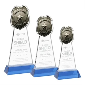Police Badge Award on Hartford Base - Sky Blue