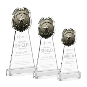 Police Badge Award on Alberton Base - Clear