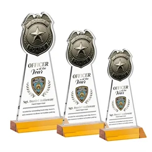 Police Badge VividPrint™ Award - Amber