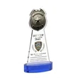 Police Badge VividPrint™ Award on Alberton Base - Blue | https://www.bestnamebadges.com