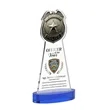 Police Badge VividPrint™ Award on Alberton Base - Blue | https://www.bestnamebadges.com