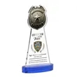 Police Badge VividPrint™ Award on Alberton Base - Blue | https://www.bestnamebadges.com