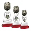 Police Badge VividPrint™ Award on Hartford Base - Red | https://www.bestnamebadges.com