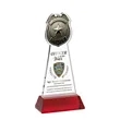 Police Badge VividPrint™ Award on Hartford Base - Red | https://www.bestnamebadges.com