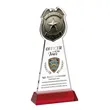 Police Badge VividPrint™ Award on Hartford Base - Red | https://www.bestnamebadges.com