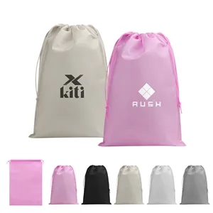Non Woven Drawstring Shoe Bags 10"x13.8"