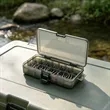 Small Fishing Tackle Box Organizer W/ Removable Dividers | https://www.bestnamebadges.com