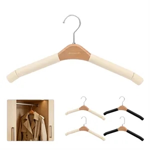Wooden Sponge Non Slip Padded Clothes Hangers
