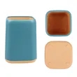 Plastic Two Tone Desk Pen Holder | https://www.bestnamebadges.com
