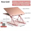 Aluminum Foldable Adjustable Laptop Stand | https://www.bestnamebadges.com