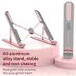 Aluminum Foldable Adjustable Laptop Stand | https://www.bestnamebadges.com
