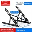 Aluminum Foldable Adjustable Laptop Stand | https://www.bestnamebadges.com